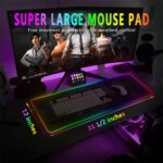 World Map RGB Gaming Mouse Pad XL Rubber USB Wired | 80*30cm Gamer - Image 2