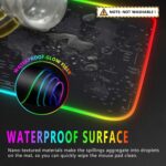 World Map RGB Gaming Mouse Pad XL Rubber USB Wired | 80*30cm Gamer - Image 4