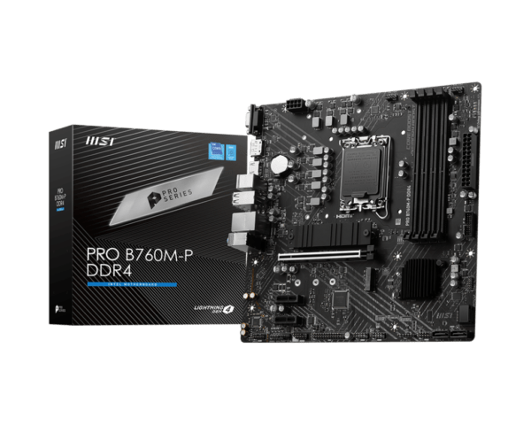 MSI PRO B760M-P DDR4 LGA 1700 MicroATX Intel Motherboard