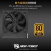 High Power 600W 80+ Gold Gaming Power Supply HP1-J600GD-F12S