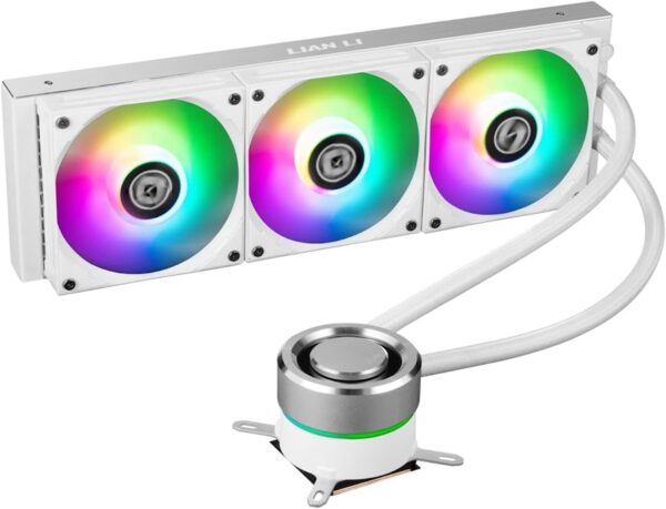 Lian Li GA-360A Galahad AIO 360 RGB White CPU Liquid Cooler.