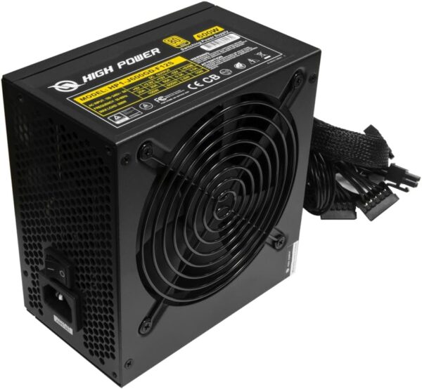 High Power 600W 80+ Gold Gaming Power Supply HP1-J600GD-F12S