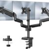 Triple Monitor Stand, Fully Adjustable Three Monitor Arm Desk Mount Fits 3 Screens.