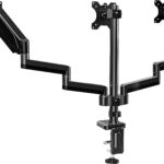 Triple Monitor Stand, Fully Adjustable Three Monitor Arm Desk Mount Fits 3 Screens.