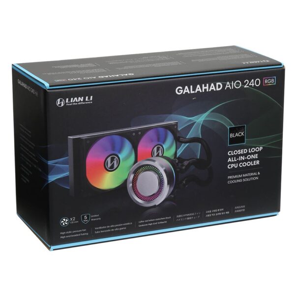 Lian Li Galahad 240mm RGB Water Cooling Kit - Black