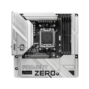 MSI B650M Project Zero AMD AM5 Micro-ATX Gaming Motherboard (White)