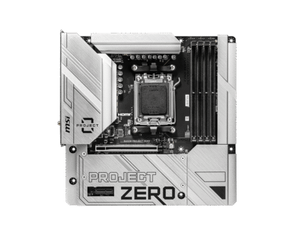 MSI B650M Project Zero AMD AM5 Micro-ATX Gaming Motherboard (White)