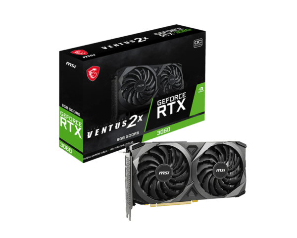 MSI NVIDIA GeForce RTX 3060 Ventus 2X OC 8GB Graphics Card