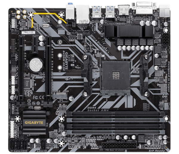 GIGABYTE B450M DS3H AM4 Micro ATX AMD Gaming Motherboard