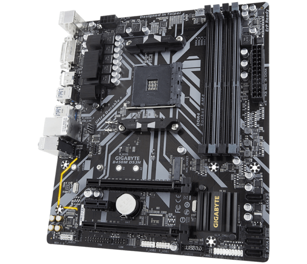 GIGABYTE B450M DS3H AM4 Socket Micro-ATX Gaming Motherboard