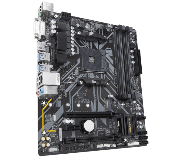 GIGABYTE B450M DS3H AM4 Micro ATX AMD Gaming Motherboard