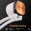 upHere upHere U240TC ARGB Liquid Cooling AIO, CPU Water Liquid Cooler w/ 2500 RPM High-Efficiency Radiator, LGA 1700, AMD AM5 Ready.