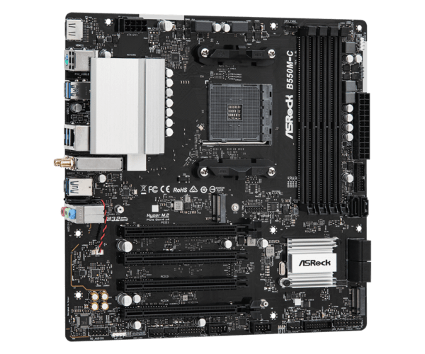 ASROCK B550M-C AMD AM4 Socket DDR4 MICRO ATX MOTHERBOARD