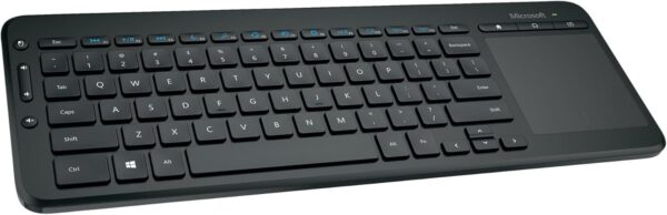 Microsoft Wireless All-In-One Media Keyboard,Black - Wireless Keyboard with Track Pad