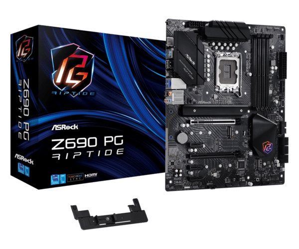 ASROCK Z690 PG Riptide Socket LGA1700/ Intel Z690/ DDR4/ SATA3&USB3.2/ M.2/ ATX Gaming Motherboard