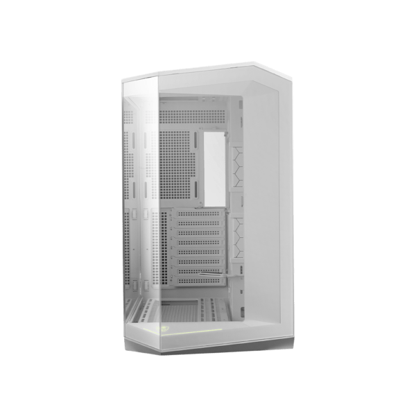 MSI MAG PANO 100L PZ Project Zero Premium Mid-Tower Tempered Glass Gaming PC Case White