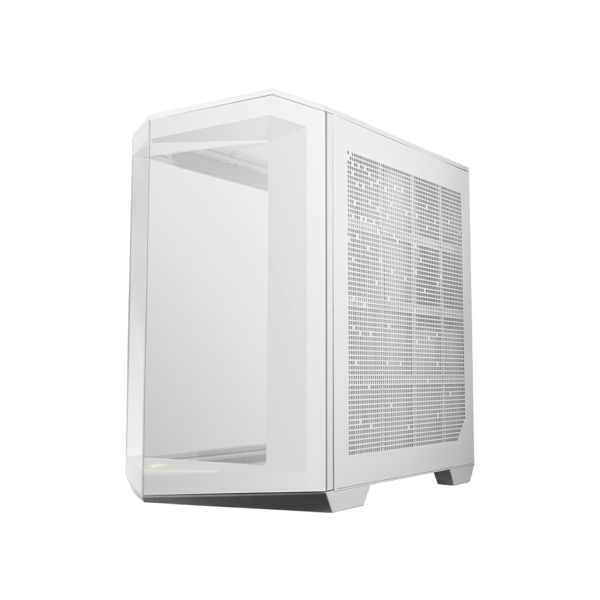 MSI MAG PANO 100L PZ Project Zero Premium Mid-Tower Tempered Glass Gaming PC Case White