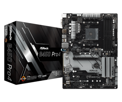 Asrock B450 Pro4 R2.0 AMD AM4 ATX Motherboard