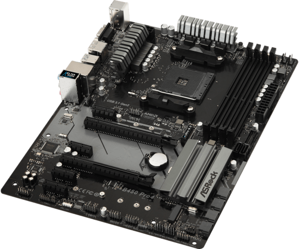 Asrock B450 Pro4 R2.0 AMD AM4 ATX Motherboard