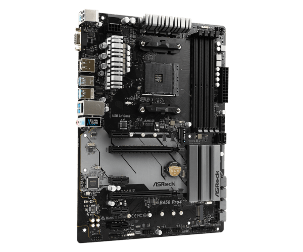 Asrock B450 Pro4 R2.0 AMD AM4 ATX Motherboard