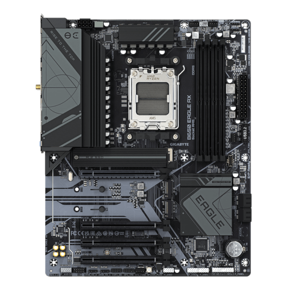 GIGABYTE B650 EAGLE AX AM5 LGA 1718 AMD ATX DDR5 M.2 Wi-Fi 6E Motherboard.