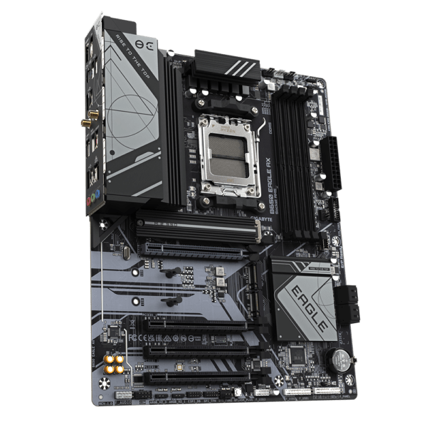 GIGABYTE B650 EAGLE AX AM5 LGA 1718 AMD ATX DDR5 M.2 Wi-Fi 6E Motherboard.