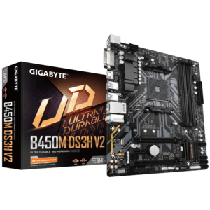 GIGABYTE B450M DS3H V2 AMD AM4 Gaming Motherboard