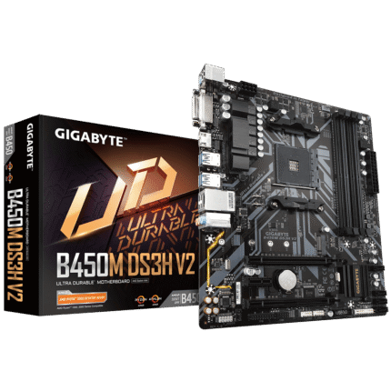 GIGABYTE B450M DS3H V2 AMD AM4 Gaming Motherboard