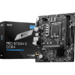 MSI PRO B760M-E DDR4 LGA 1700 Micro-ATX Gaming Motherboard