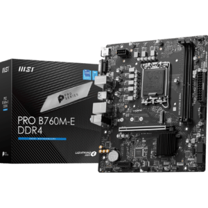 MSI PRO B760M-E DDR4 LGA 1700 Micro-ATX Gaming Motherboard