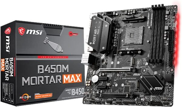 MSI B450M MORTAR MAX AMD AM4 Gaming Motherboard