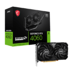 MSI NVIDIA GeForce RTX 4060 Ventus 2X 8GB GDDR6 PCIe 4.0 Graphics Card