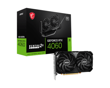 MSI NVIDIA GeForce RTX 4060 Ventus 2X 8GB GDDR6 PCIe 4.0 Graphics Card
