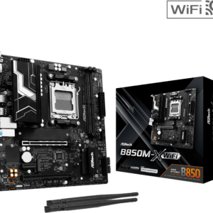 ASRock B850M-X WiFi AM5 AMD B850 SATA 6Gb/s Micro ATX Gaming Motherboard