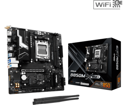 ASRock B850M-X WiFi AM5 AMD B850 SATA 6Gb/s Micro ATX Gaming Motherboard