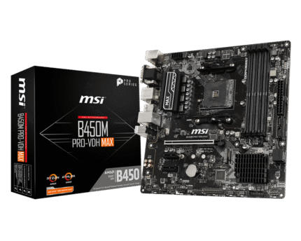 MSI PRO B450M PRO-VDH MAX AM4 Micro ATX AMD Motherboard