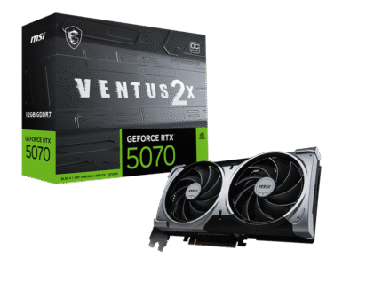 MSI NVIDIA GeForce RTX 5070 VENTUS 2X 12GB GDDR7 PCIe 5.0 Graphics Card