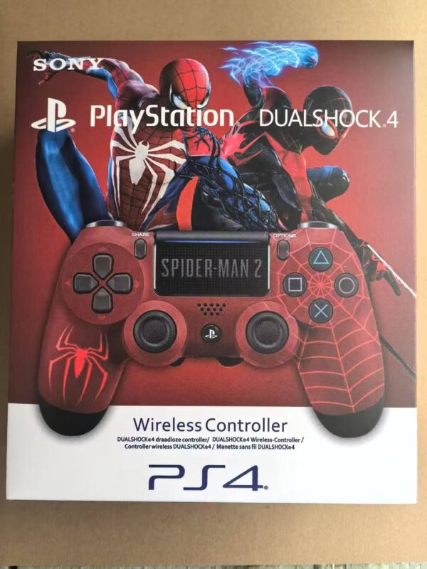 Sony DualShock 4 Wireless Controller for Playstation – Spiderman 2 Limited Edition