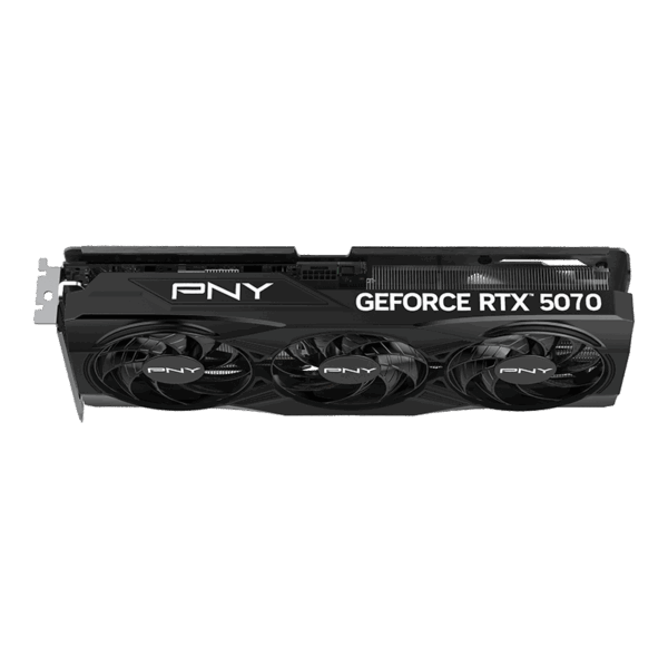 PNY NVIDIA GeForce RTX 5070 Overclocked Triple Fan 12GB GDDR7 PCIe 5.0 Graphics Card