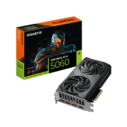 GIGABYTE WINDFORCE GeForce RTX 5060 8GB GDDR7 PCI Express 5.0 Graphics Card GV-N5060WF2OC-8GD