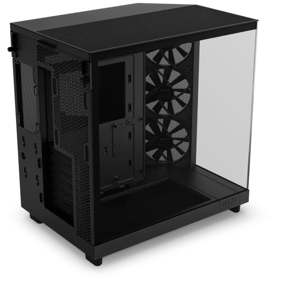 NZXT H6 Flow Panoramic Glass Mid-Tower Airflow PC Case Black