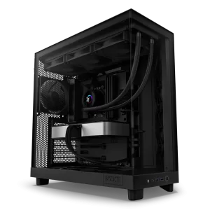NZXT H6 Flow Panoramic Glass Mid-Tower Airflow PC Case Black
