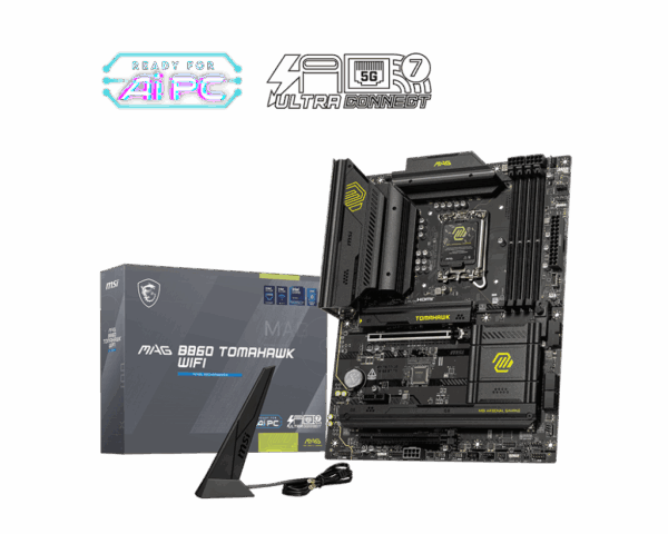 MSI MAG B860 TOMAHAWK WIFI LGA 1851 ATX Core Ultra Processors (Series 2) Motherboard