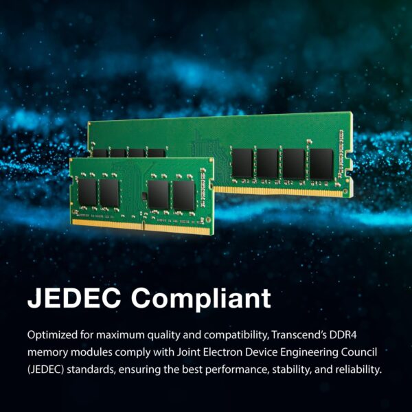Transcend 16GB JetRam DDR4 3200 MHz Ram UDIMM Desktop Memory Module