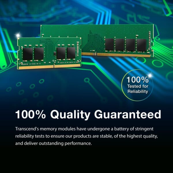 Transcend 16GB JetRam DDR4 3200 MHz Ram UDIMM Desktop Memory Module