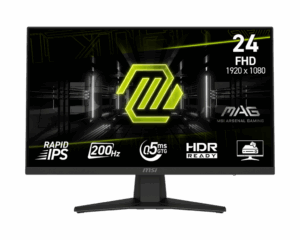 MSI MAG 244F 24" Rapid IPS LCD FHD 200Hz 0.5ms Adaptive Sync Gaming Monitor with HDR Ready