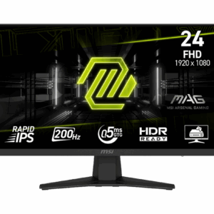 MSI MAG 244F 24" Rapid IPS LCD FHD 200Hz 0.5ms Adaptive Sync Gaming Monitor with HDR Ready