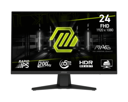 MSI MAG 244F 24" Rapid IPS LCD FHD 200Hz 0.5ms Adaptive Sync Gaming Monitor with HDR Ready