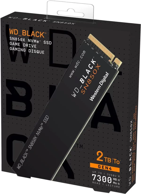 WD Black SN850X NVMe 2TB Internal Solid State Drive WDS200T2X0E-00BCA0