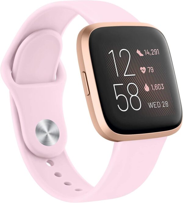 Fitbit Versa 2/ Versa Lite/ Versa1 Silicone Replacement Strap Wristband（S+L Size
